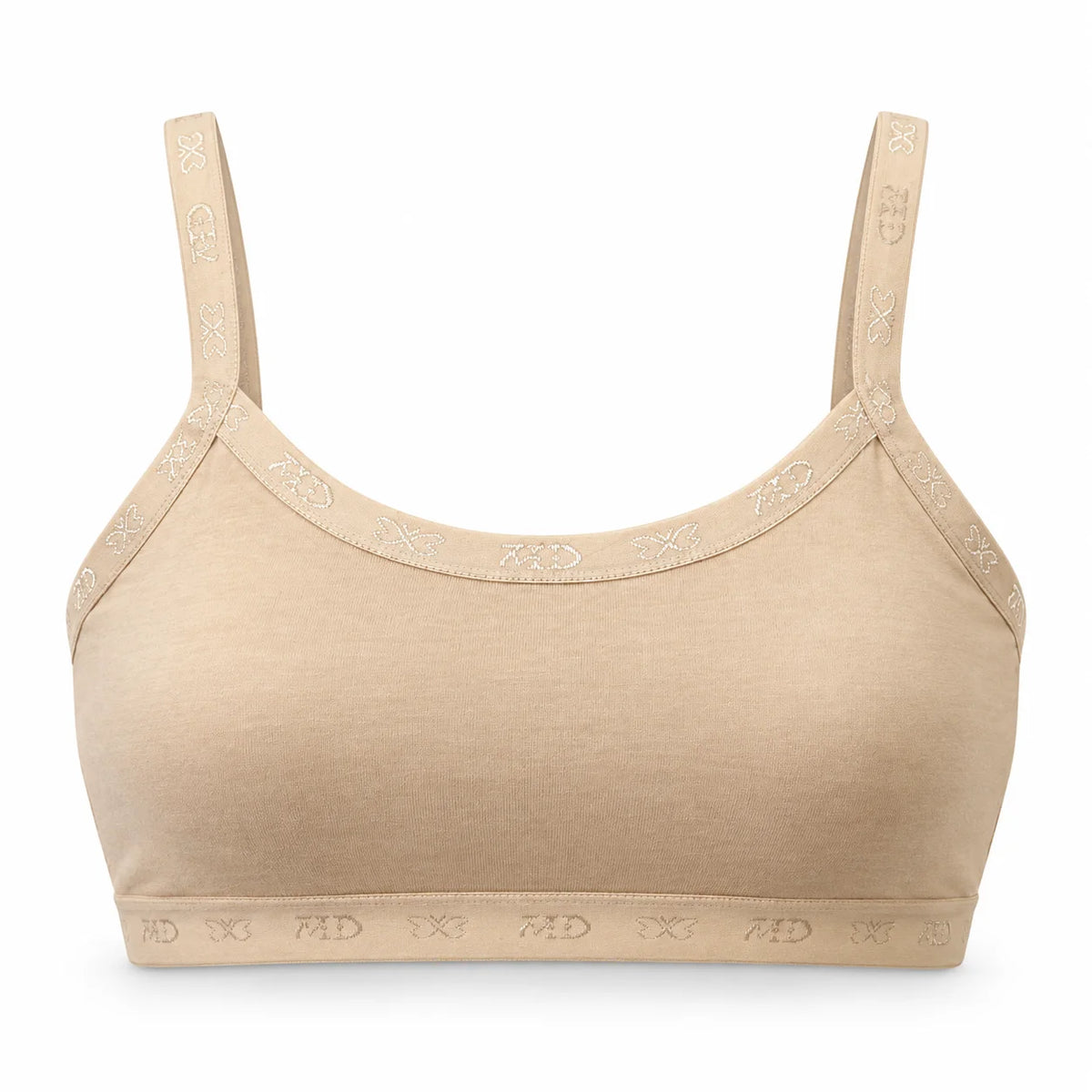 Pack of 2 Ultra-Comfort Teenager Bra | Seamless Cotton Stretch for Girls