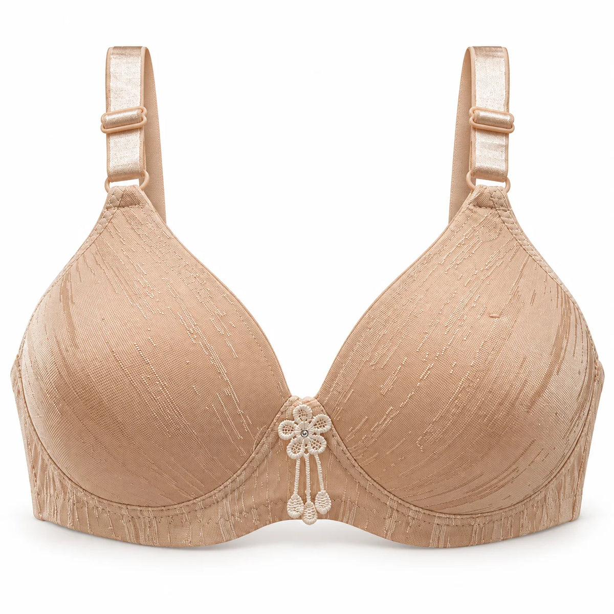 Soft Stretch Front Flower Padded Bra – Comfortable Everyday Support