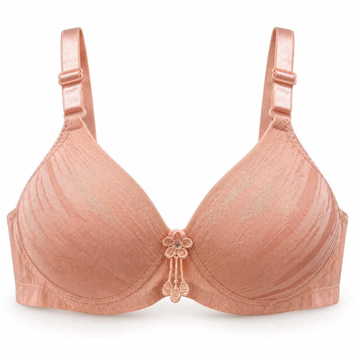 Soft Stretch Front Flower Padded Bra – Comfortable Everyday Support
