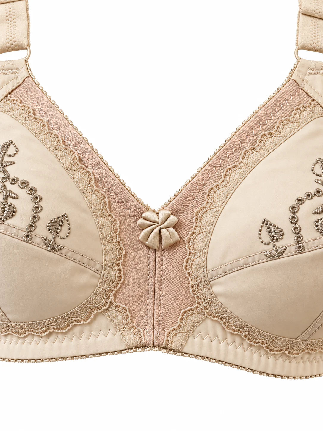 Premium Cotton Embroidered Net Bra – Soft, Stretchable & Everyday Comfort Fit