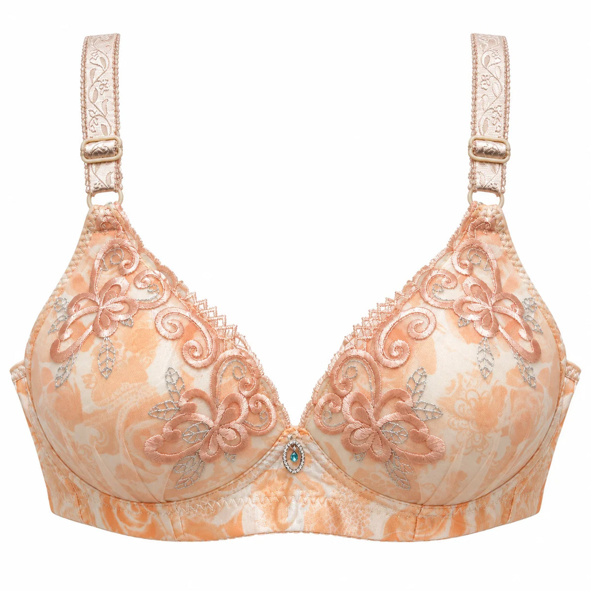 Floral Lace Double Foam Push-Up Bra Maximum Lift & Elegance