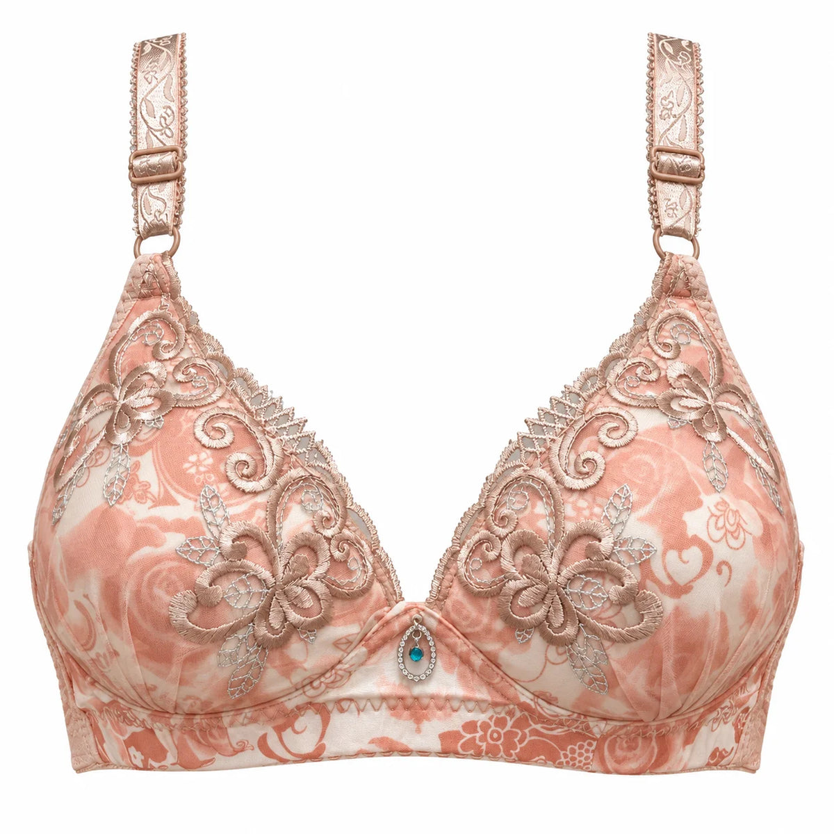 Floral Lace Double Foam Push-Up Bra Maximum Lift & Elegance