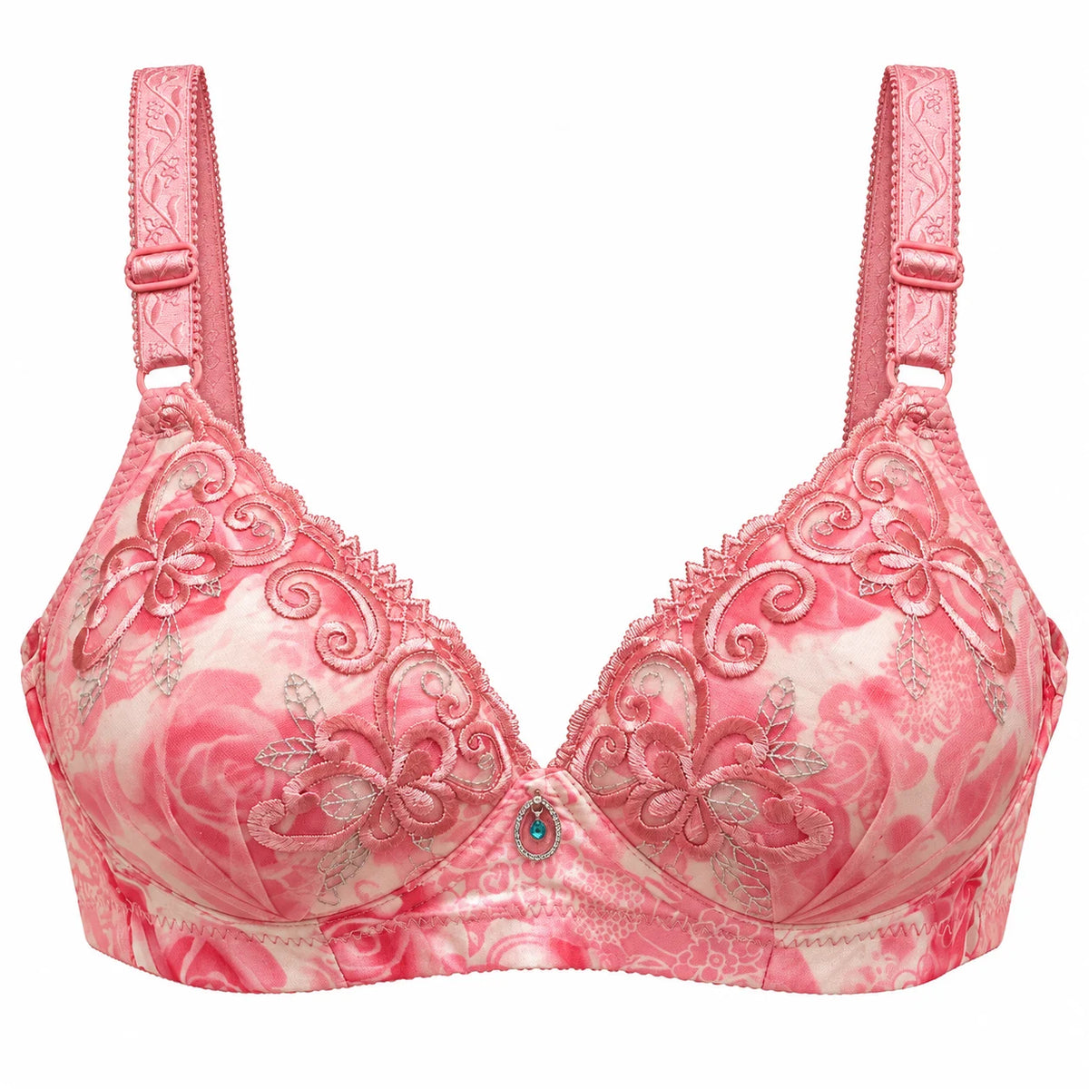 Floral Lace Double Foam Push-Up Bra Maximum Lift & Elegance
