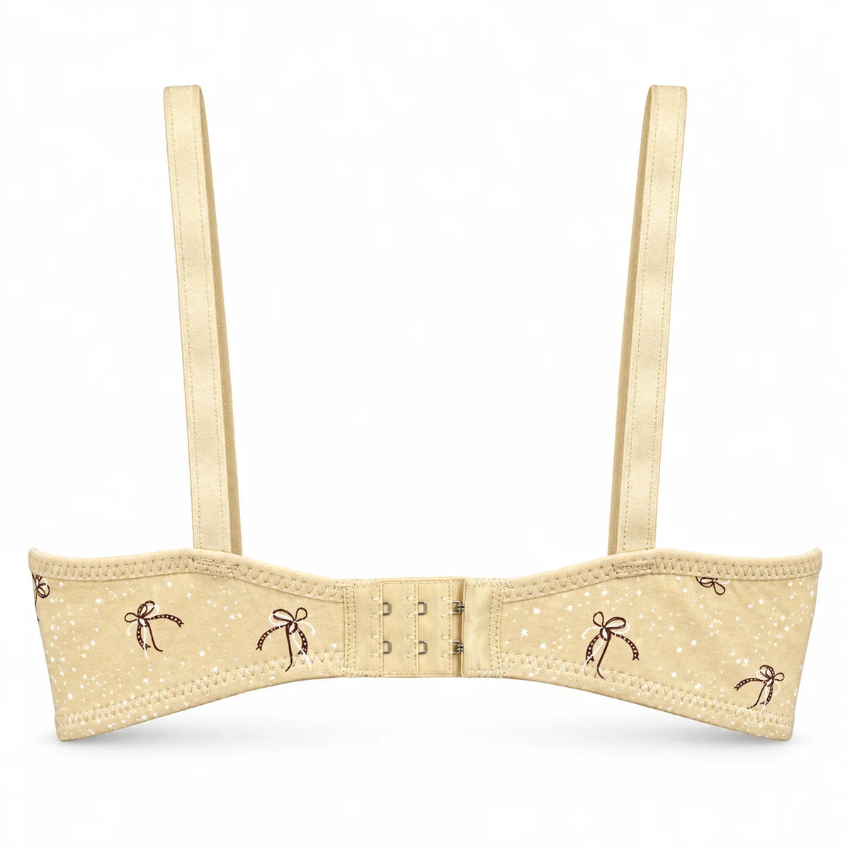 Breathable Soft Cup Bralette with Subtle Print