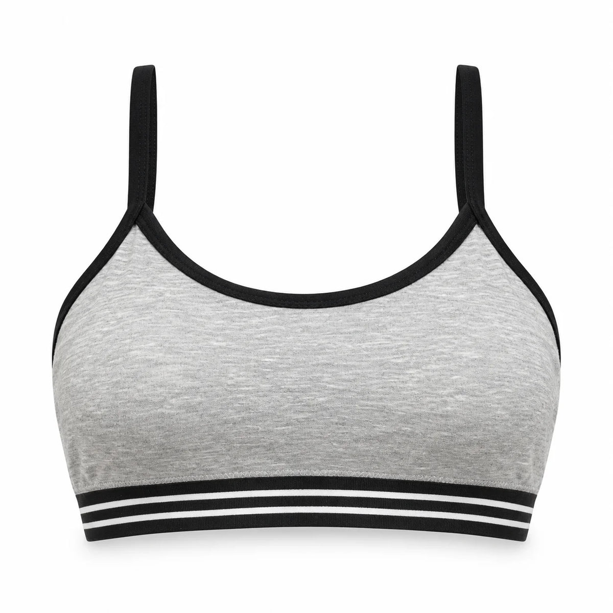 Gray Premium First Bra – Soft Comfort for Growing Teens