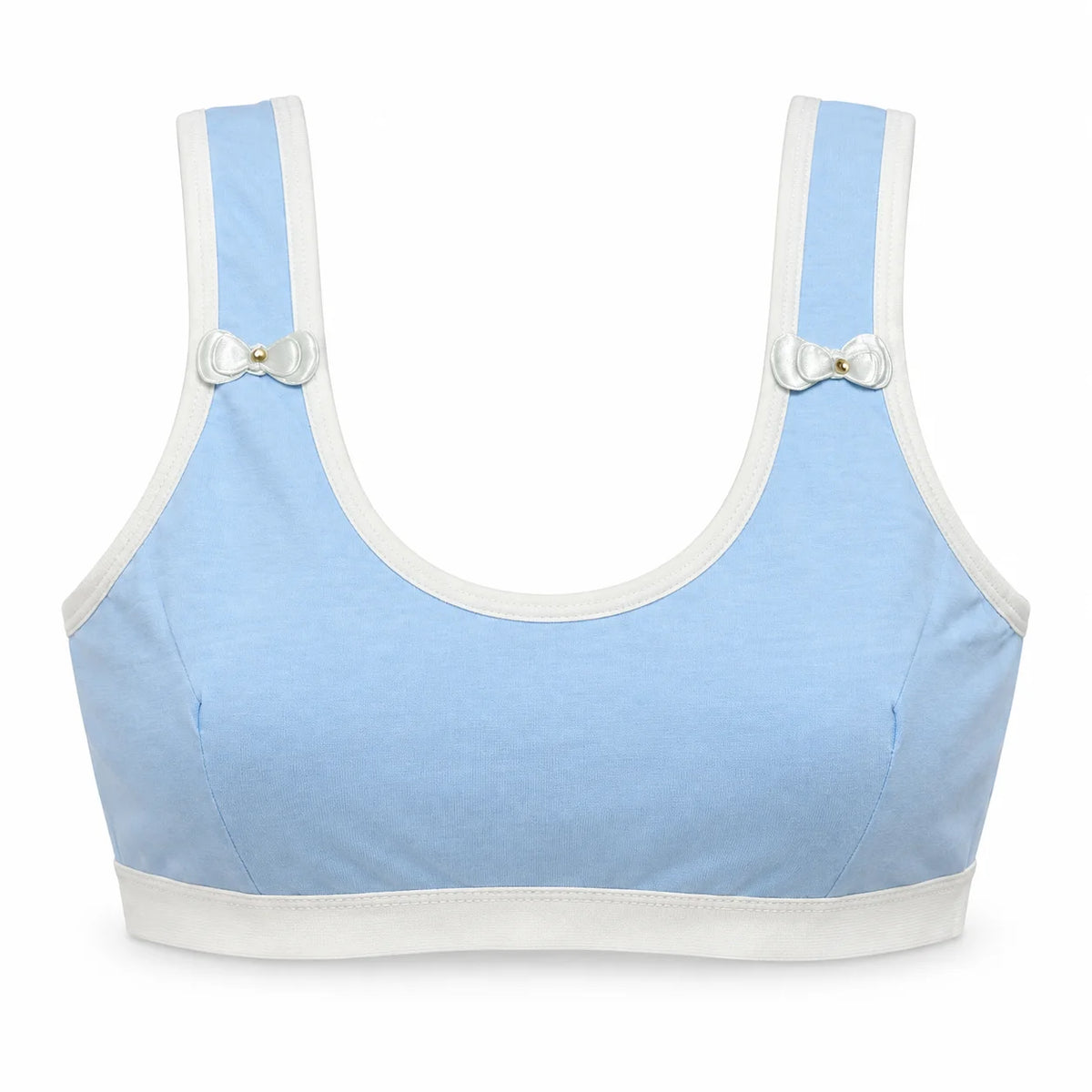 Sky Blue Premium First Bra – Soft Comfort for Growing Teens