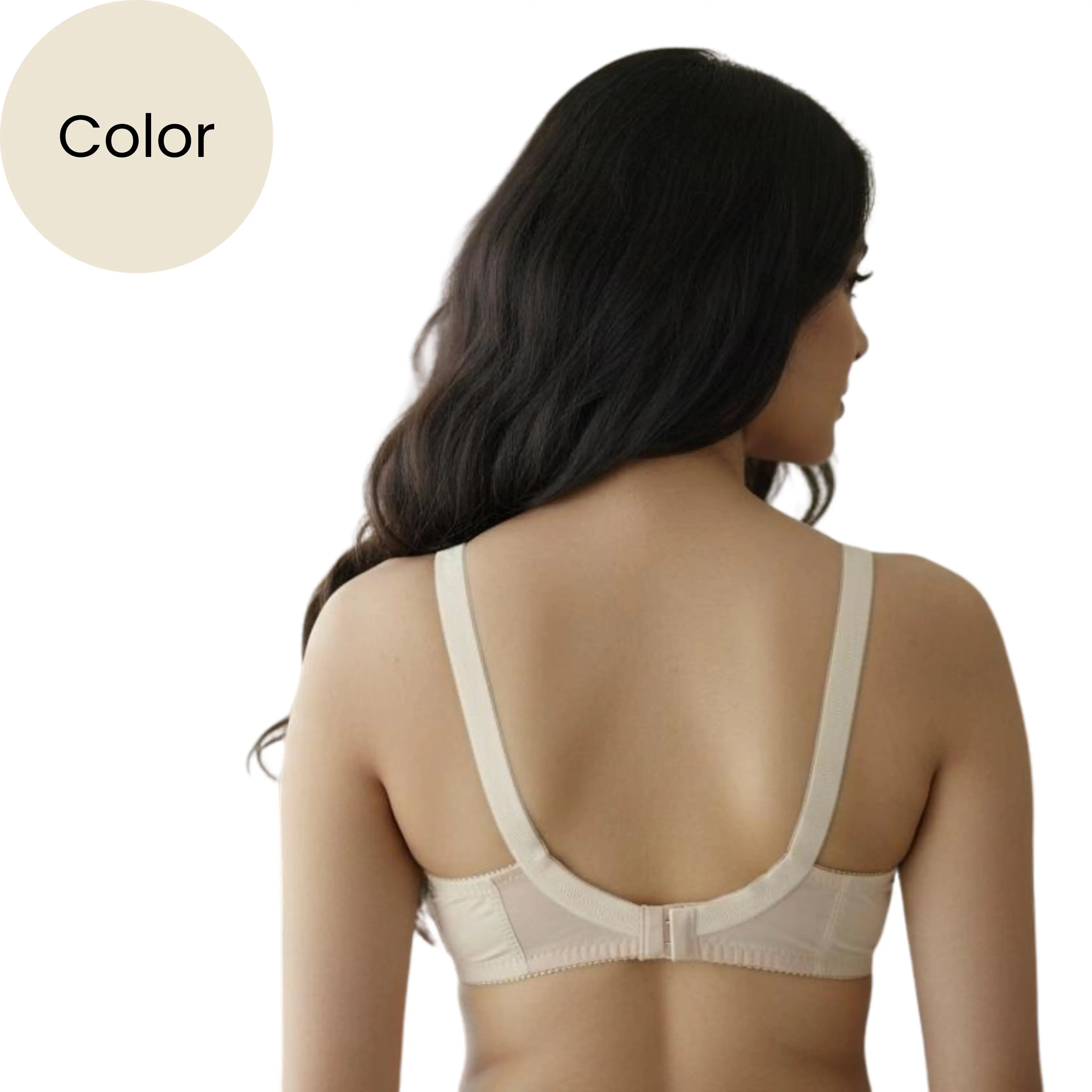 Premium Cotton Embroidered Net Bra – Soft, Stretchable & Everyday Comfort Fit