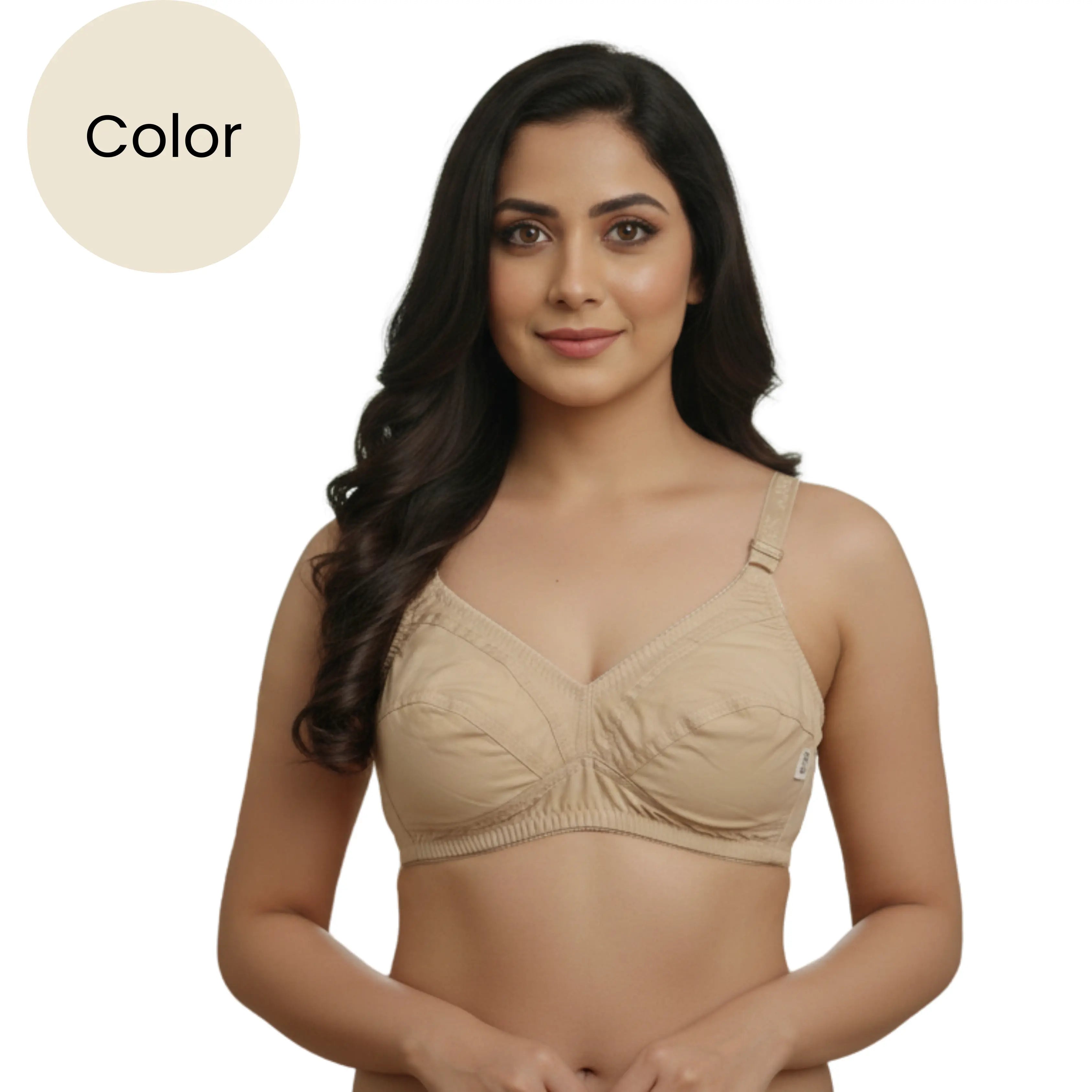 Premium Cotton Non-Padded Support Bra – Soft & Comfortable Daily Wear