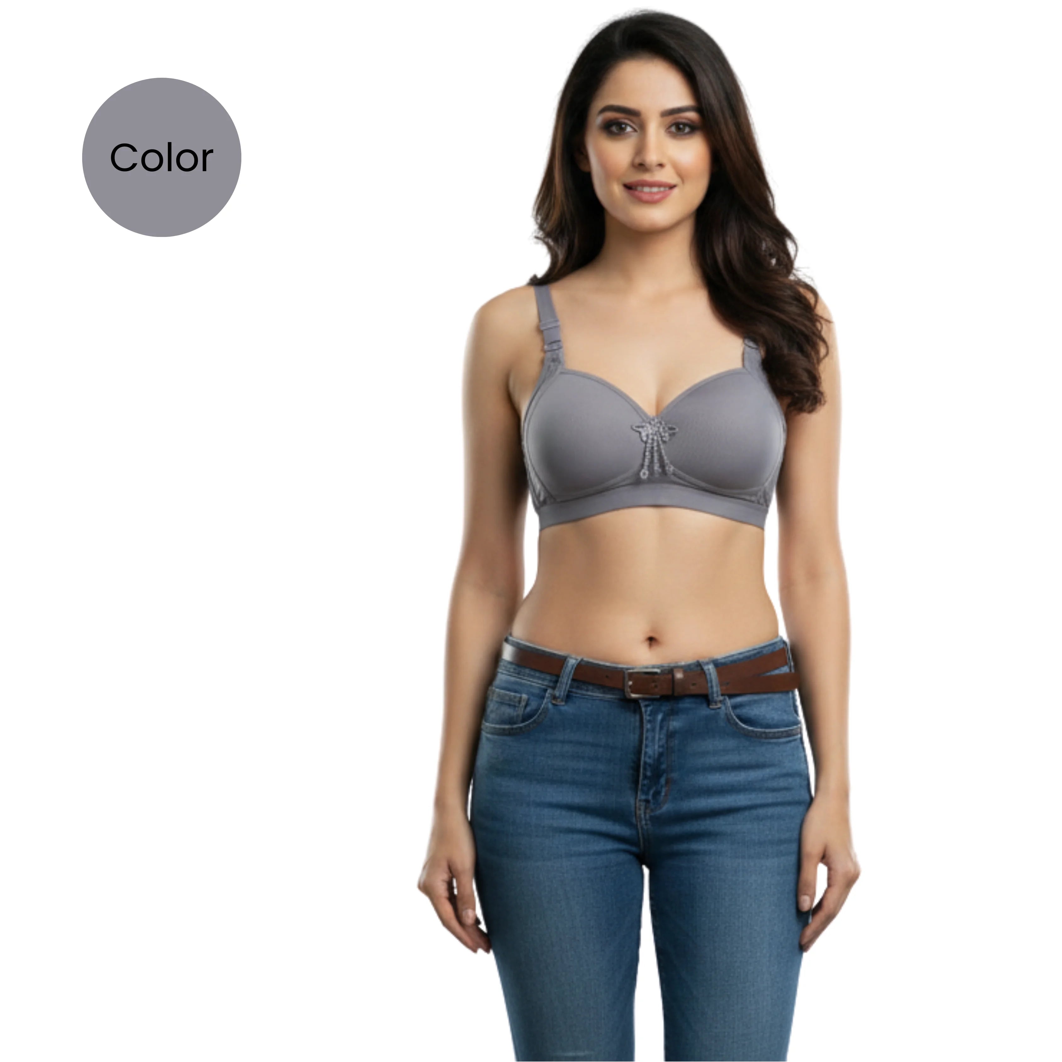 Padded Comfort Bra with Wire-Free Support | Smooth Foam Cups for Seamless Look