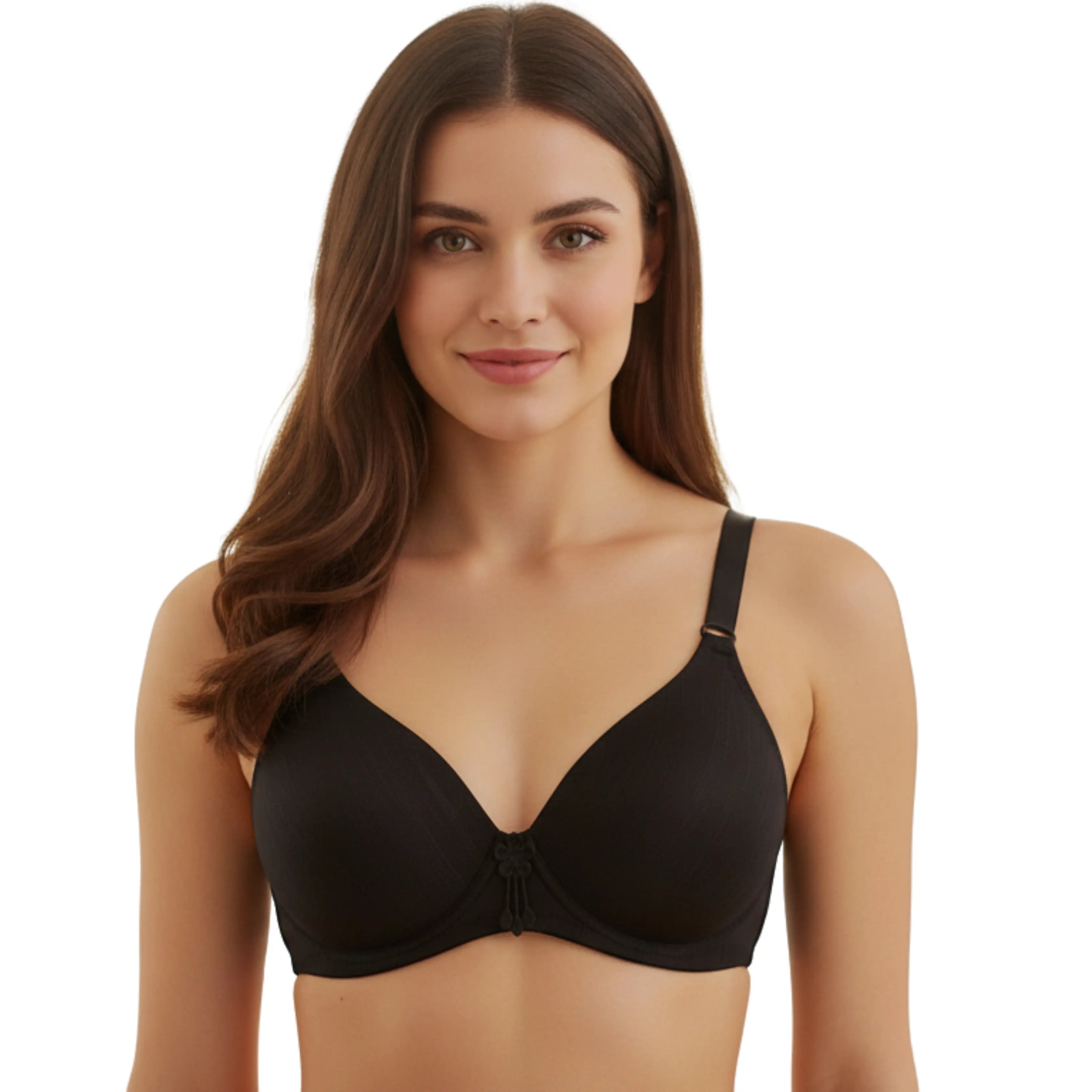 Soft Stretch Front Flower Padded Bra – Comfortable Everyday Support