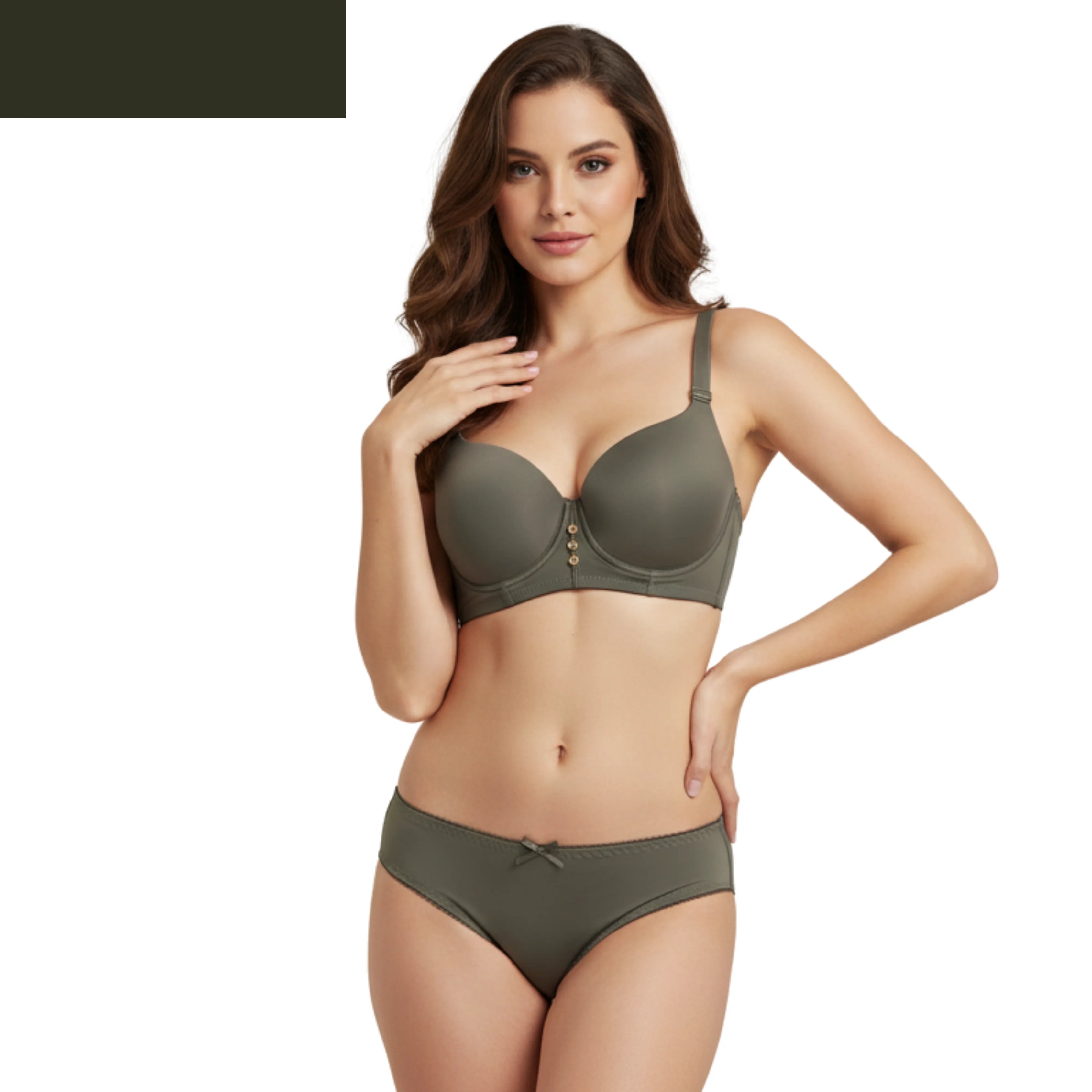 Padded Stretchable Foam Bra and Panty Set - Ultimate Lift & Comfort