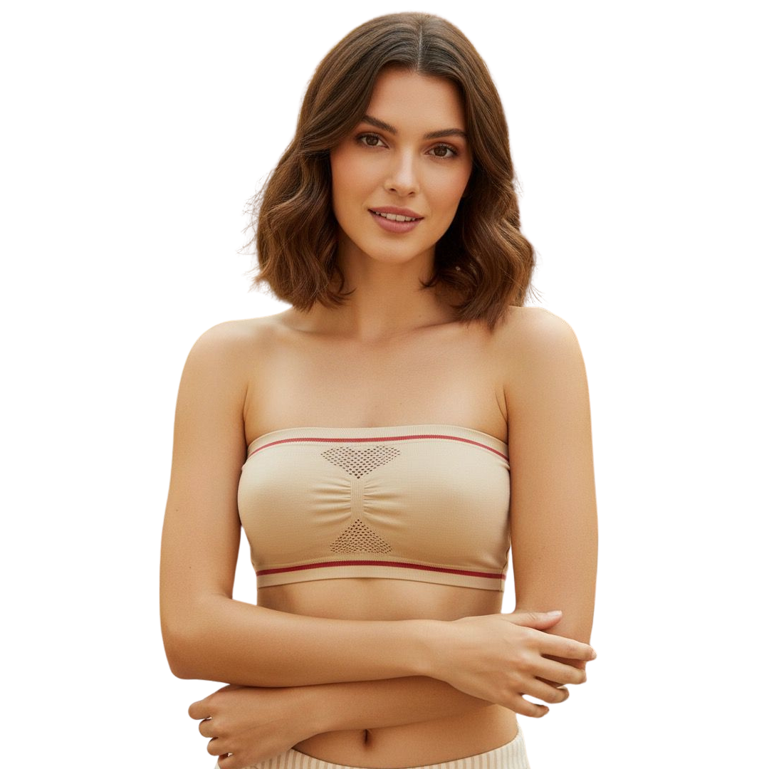 Off-Shoulder Style Saviours - 2pc Tube Bra Set