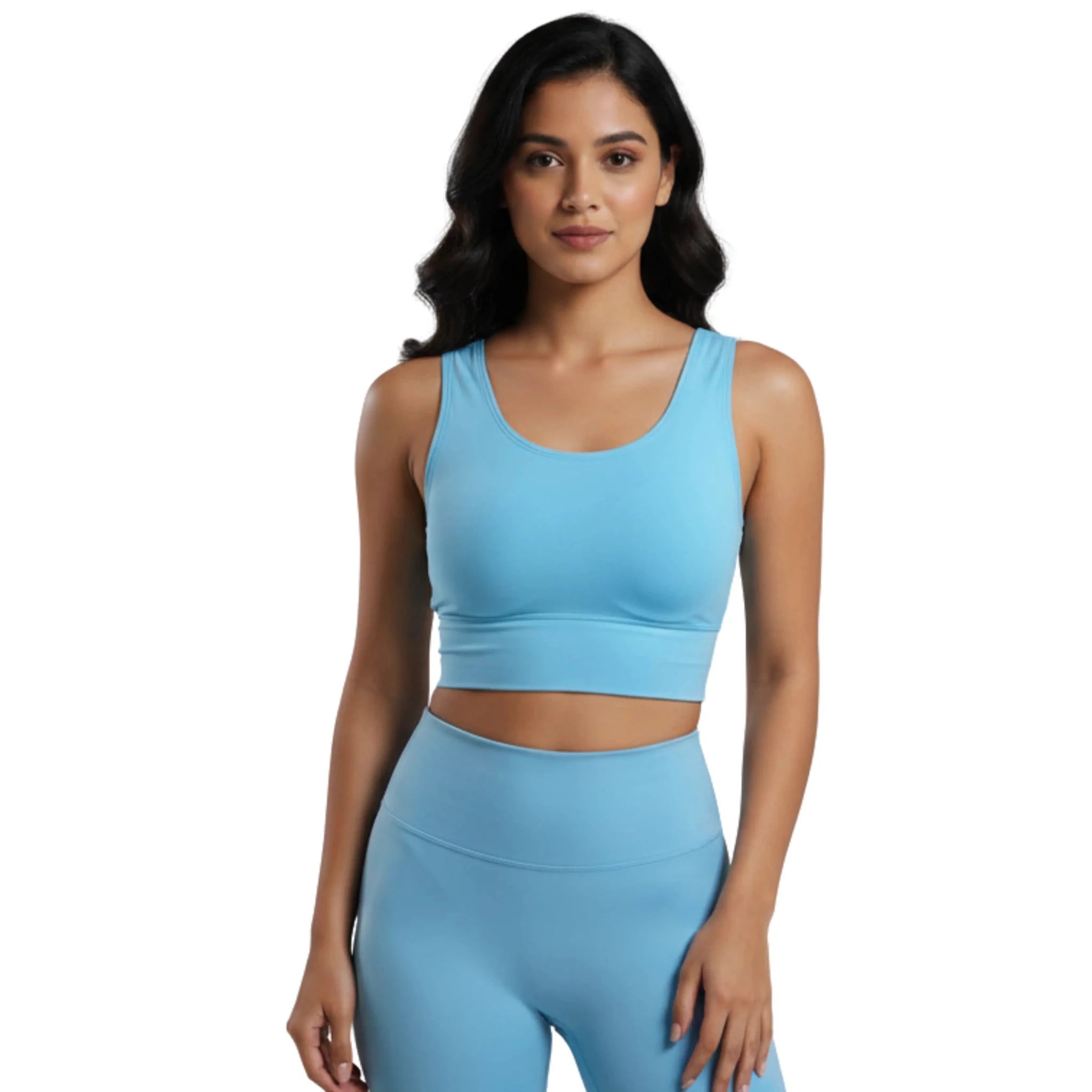 Premium Ladies Sports Bra – Lightly Padded, Seamless Stretchable Crop Top