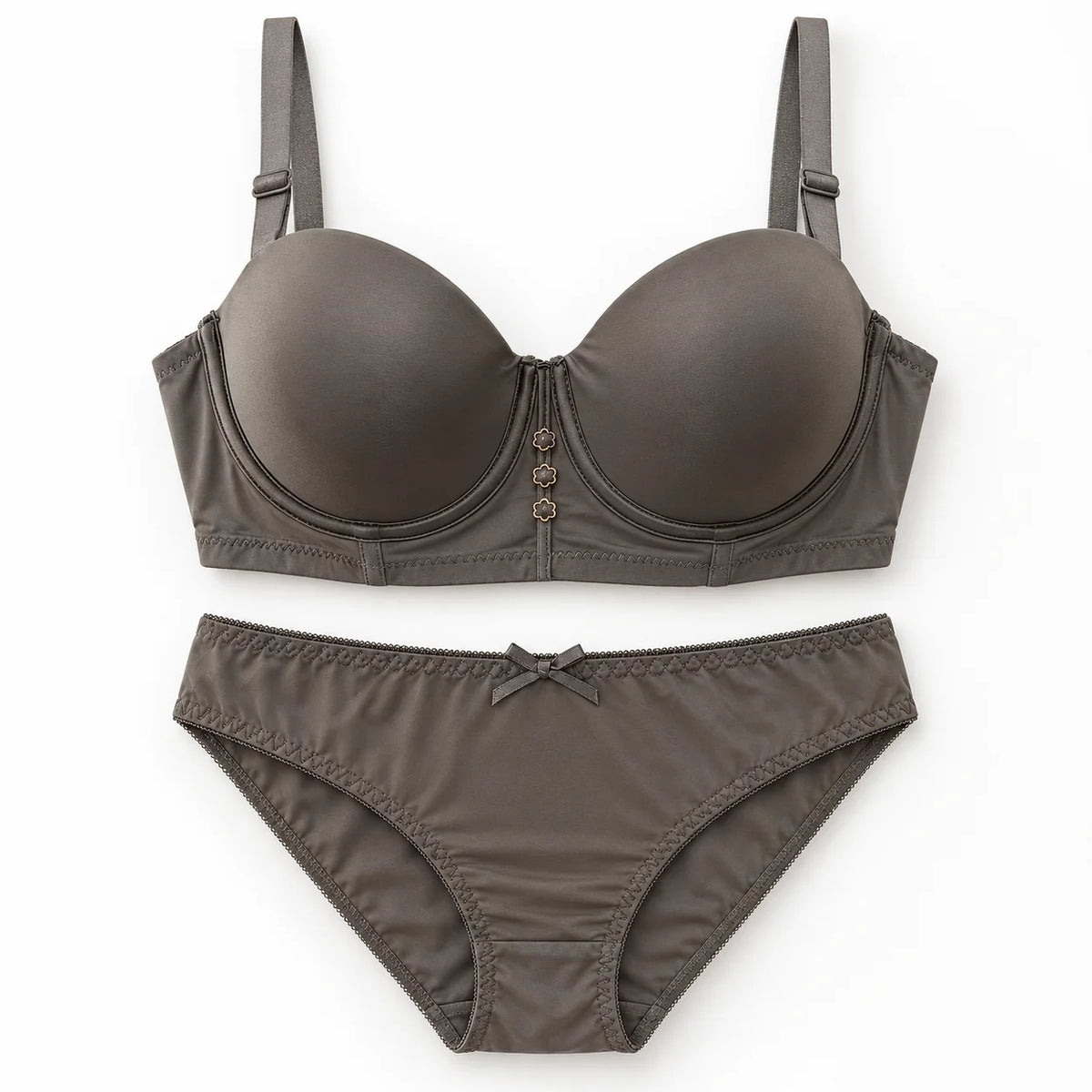 Padded Stretchable Foam Bra and Panty Set - Ultimate Lift &amp; Comfort