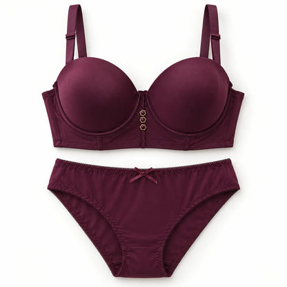 Padded Stretchable Foam Bra and Panty Set - Ultimate Lift &amp; Comfort