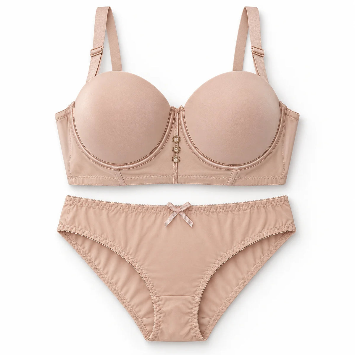 Padded Stretchable Foam Bra and Panty Set - Ultimate Lift &amp; Comfort