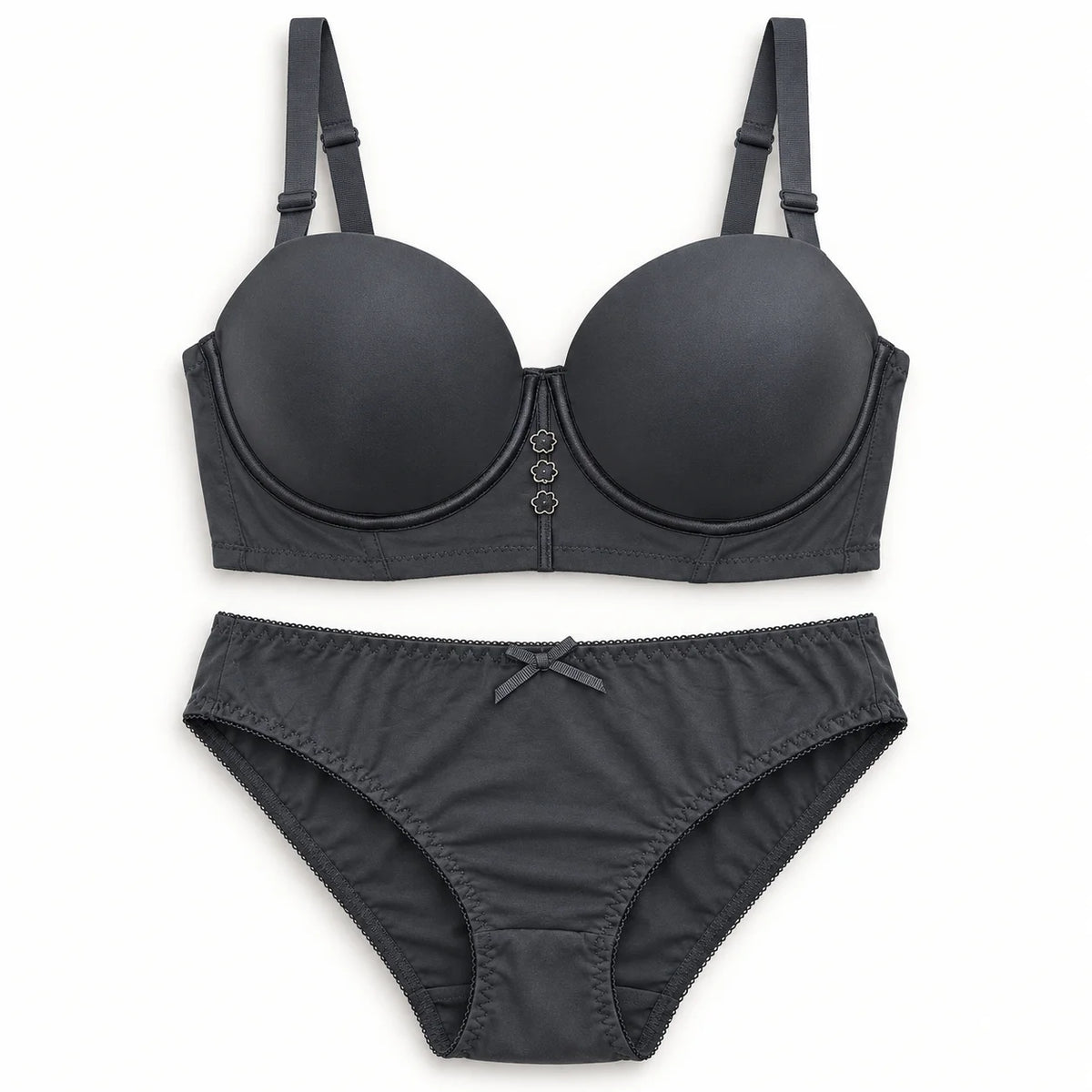 Padded Stretchable Foam Bra and Panty Set - Ultimate Lift &amp; Comfort