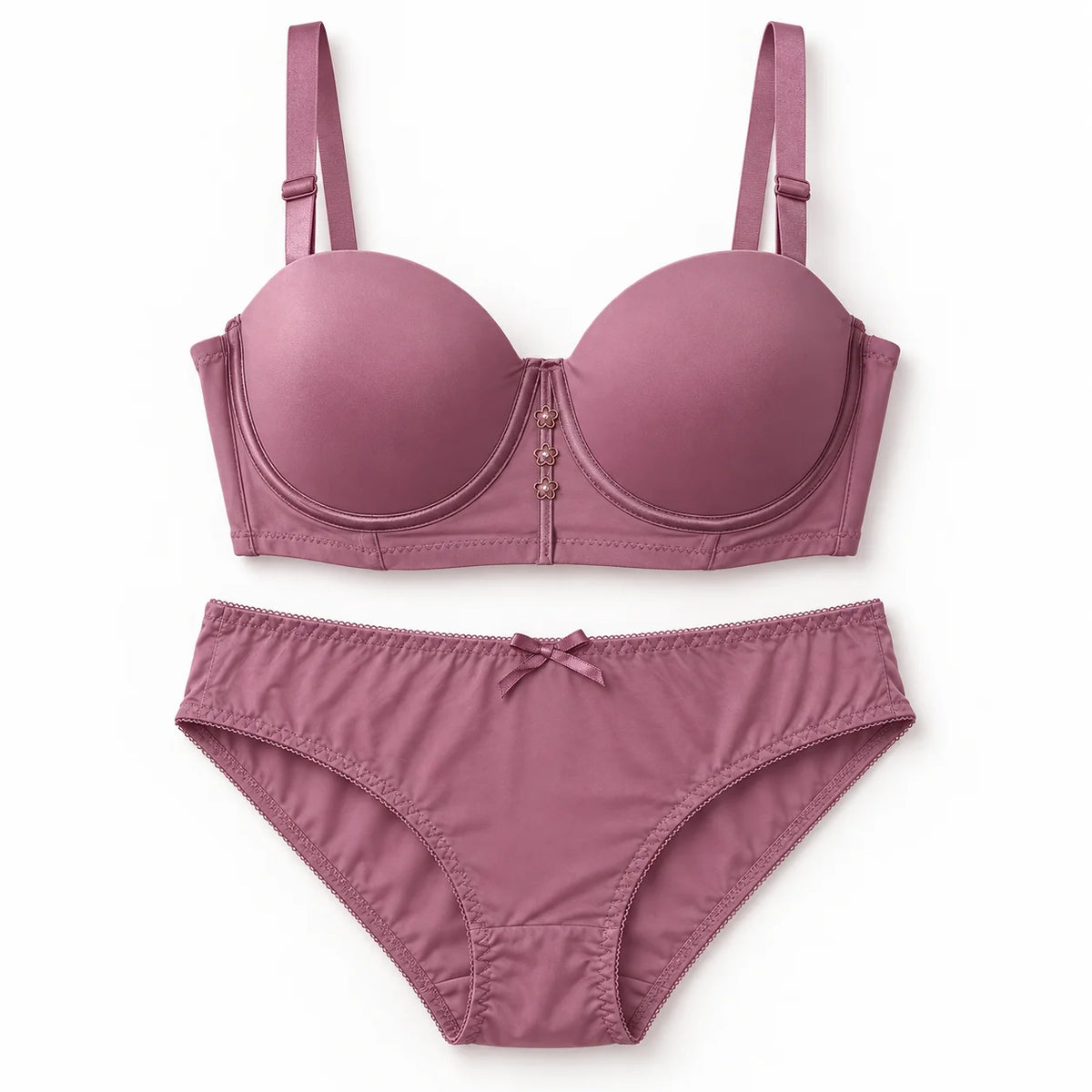 Padded Stretchable Foam Bra and Panty Set - Ultimate Lift &amp; Comfort