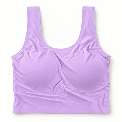 Premium Ladies Sports Bra – Lightly Padded, Seamless Stretchable Crop Top