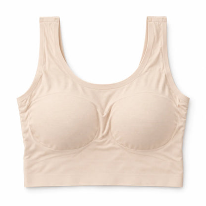 Premium Ladies Sports Bra – Lightly Padded, Seamless Stretchable Crop Top