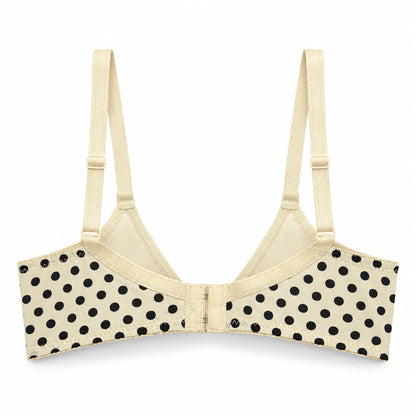Polka Dot Bra – Soft Stretch Everyday Comfort Bra for Women