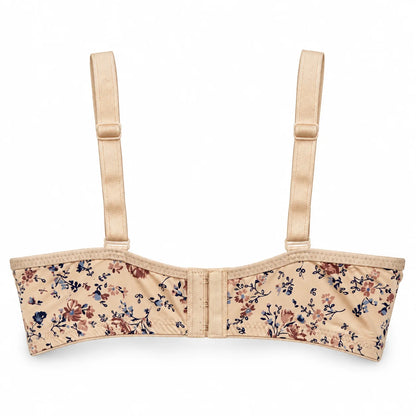 Floral Print Full-Coverage Soft Cup Bra – Everyday Comfort &amp; Support
