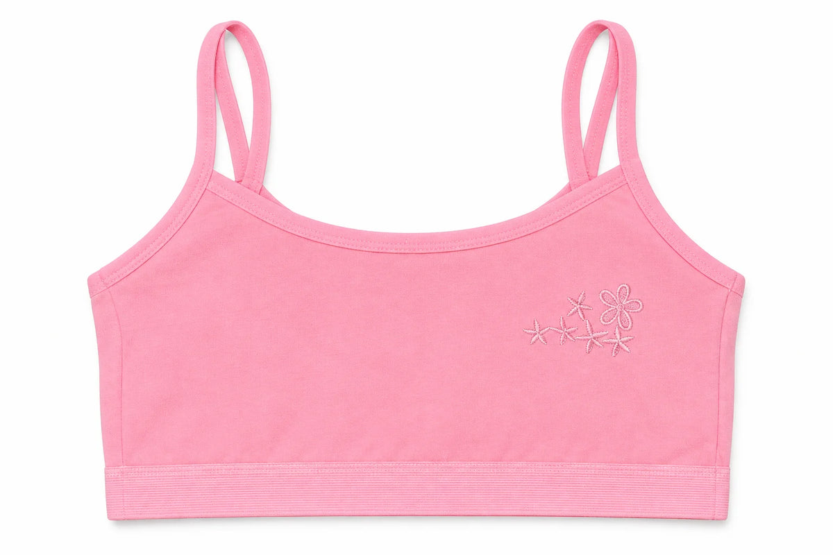 Floral Embroidered First Bra – Pack of 2
