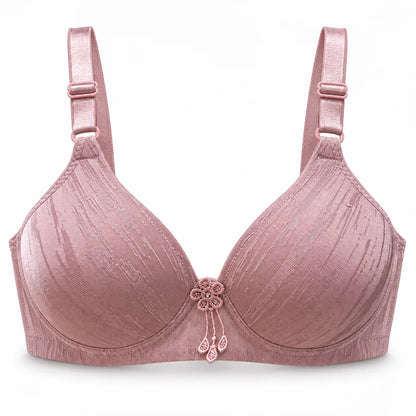 Soft Stretch Front Flower Padded Bra – Comfortable Everyday Support