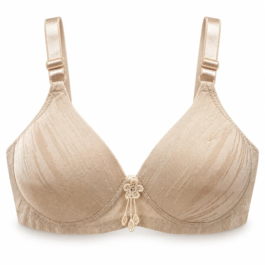 Soft Stretch Front Flower Padded Bra – Comfortable Everyday Support