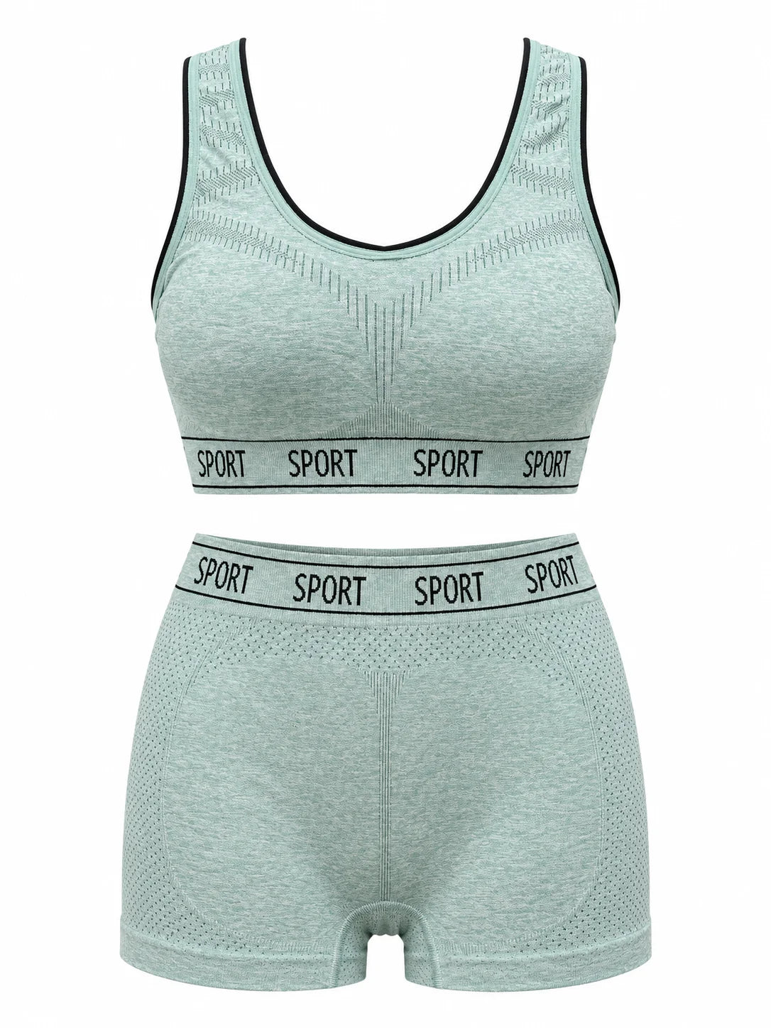 Stretchable Sports Bra &amp; Panty Set with Removable Foam - Comfortable Fit for S, M, L, XL