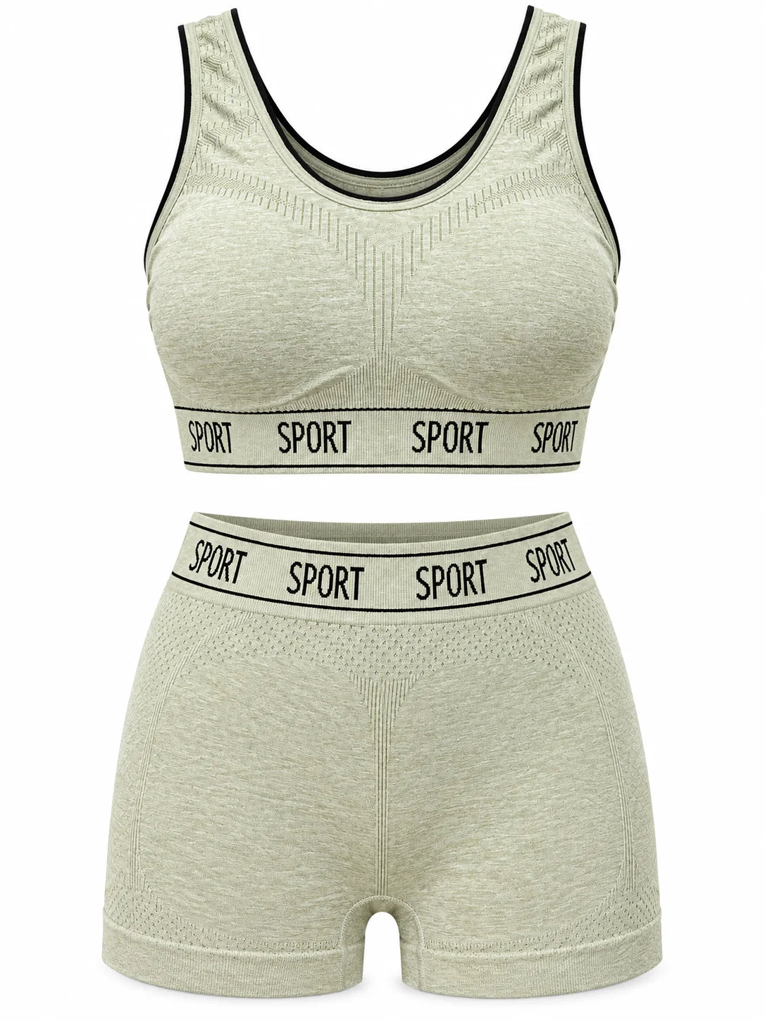 Stretchable Sports Bra &amp; Panty Set with Removable Foam - Comfortable Fit for S, M, L, XL