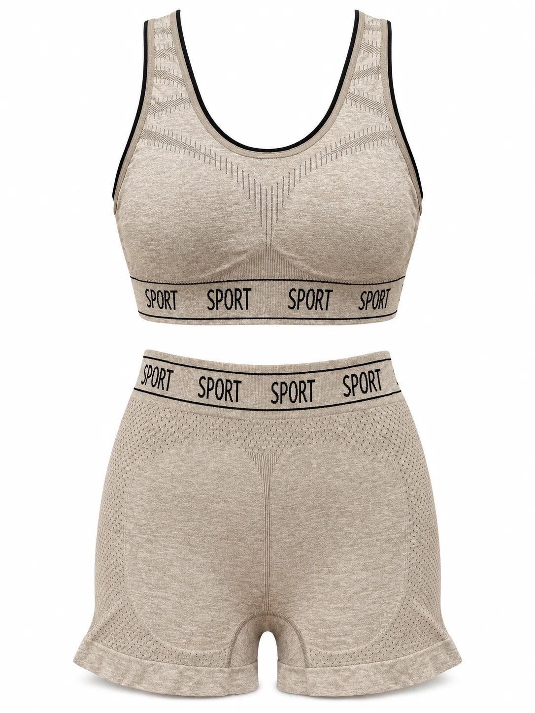 Stretchable Sports Bra &amp; Panty Set with Removable Foam - Comfortable Fit for S, M, L, XL