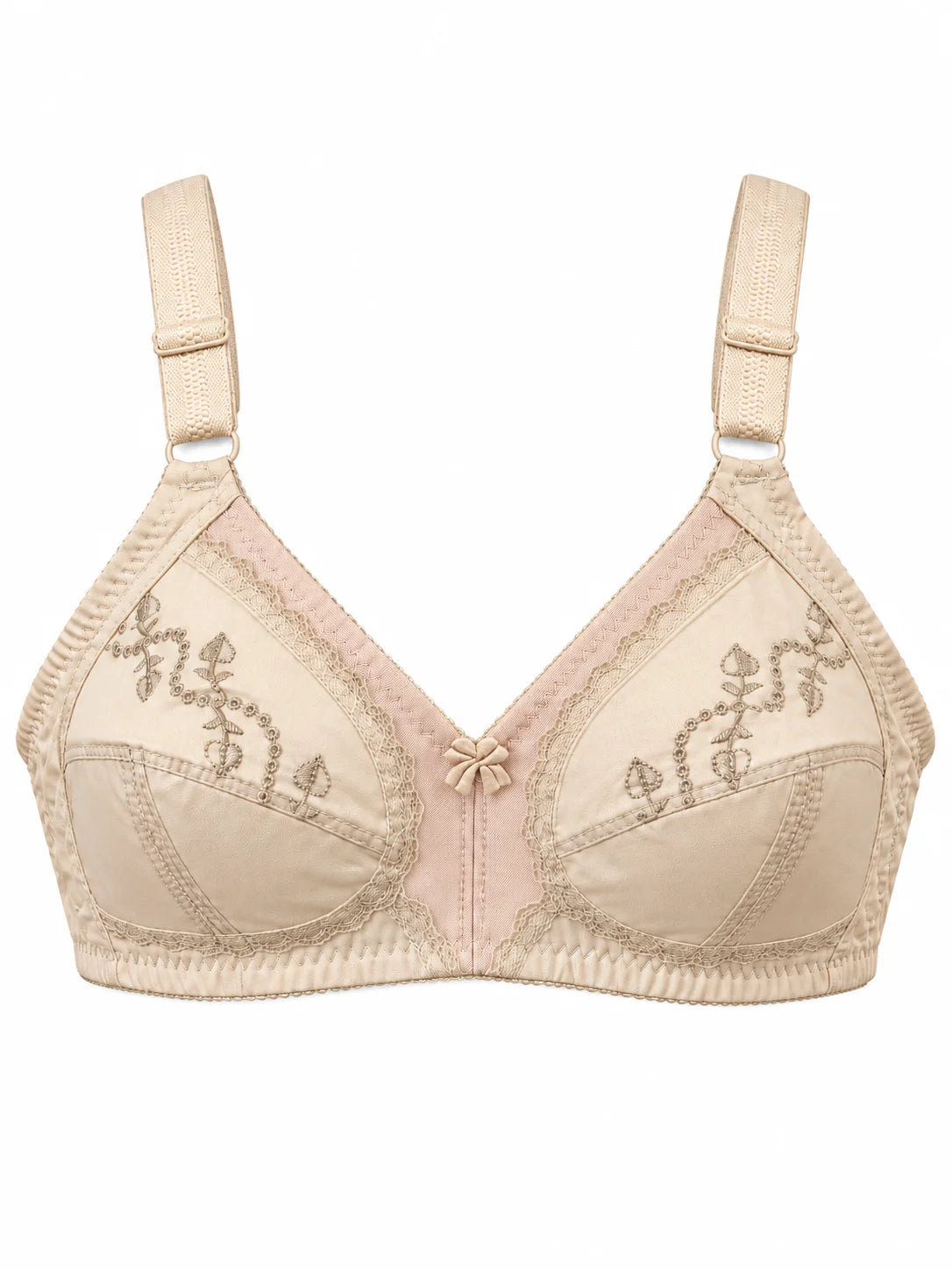 Premium Cotton Embroidered Net Bra – Soft, Stretchable &amp; Everyday Comfort Fit