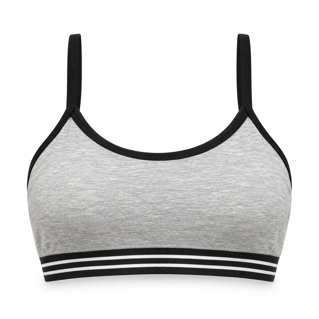 Gray Premium First Bra – Soft Comfort for Growing Teens