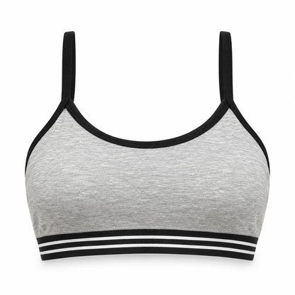 Gray Premium First Bra – Soft Comfort for Growing Teens