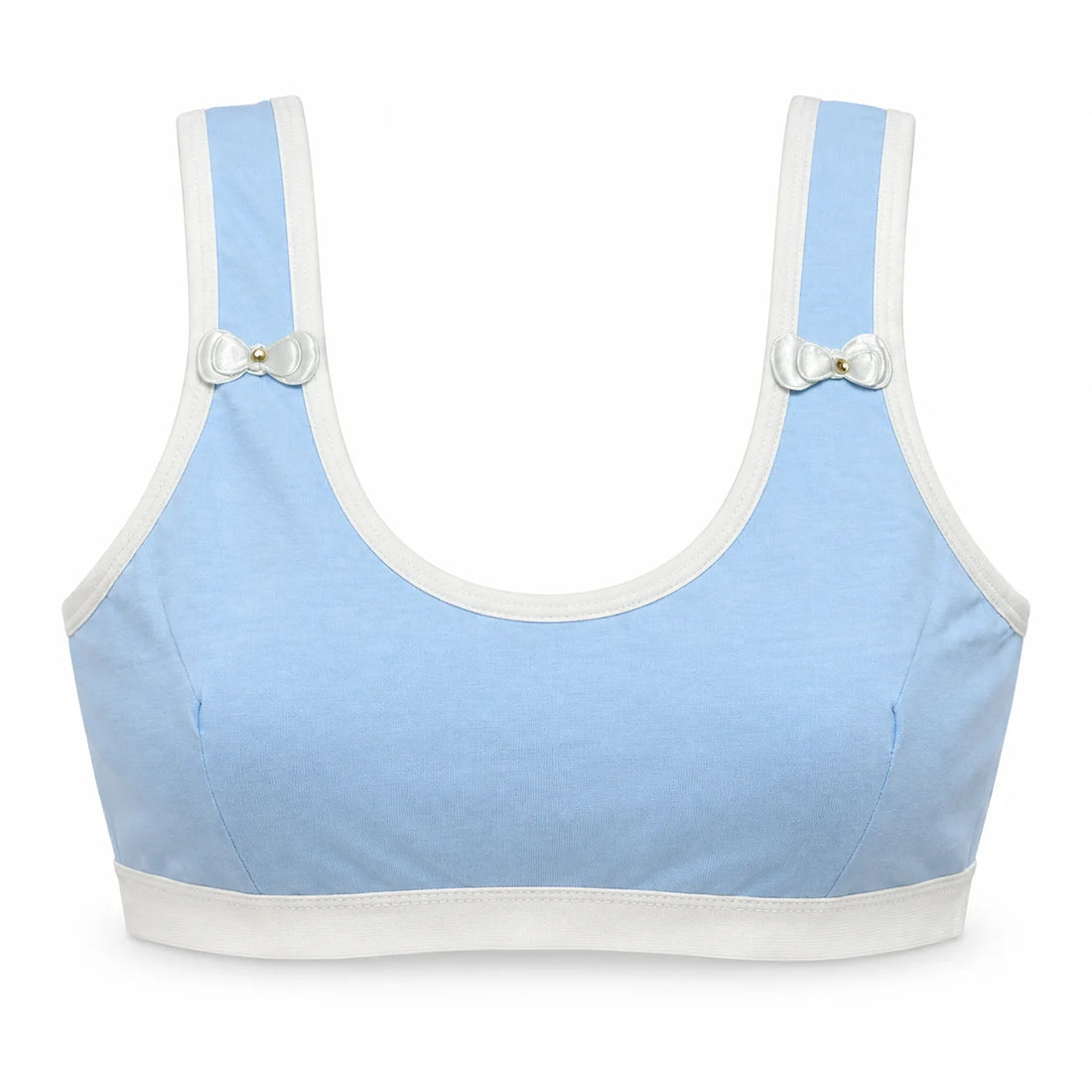 Sky Blue Premium First Bra – Soft Comfort for Growing Teens