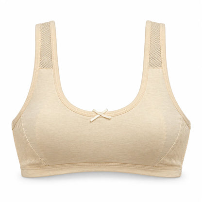 Cream Premium First Bra – Soft Comfort for Growing Teens
