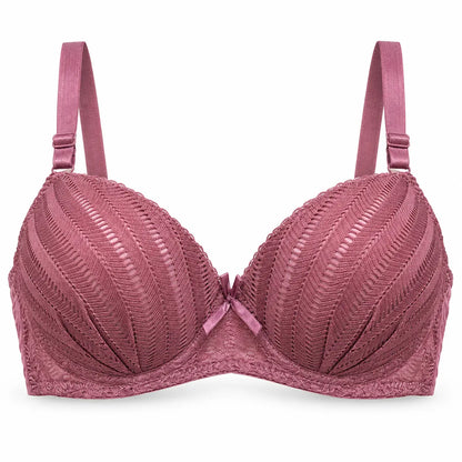 Women’s Padded Underwire Lace Bra – Full Coverage Support