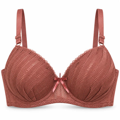 Women’s Padded Underwire Lace Bra – Full Coverage Support
