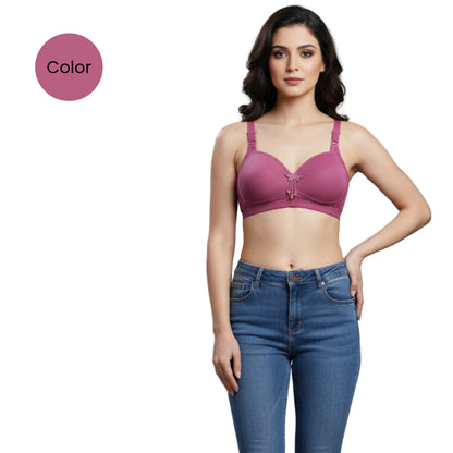 Padded Comfort Bra with Wire-Free Support | Smooth Foam Cups for Seamless Look