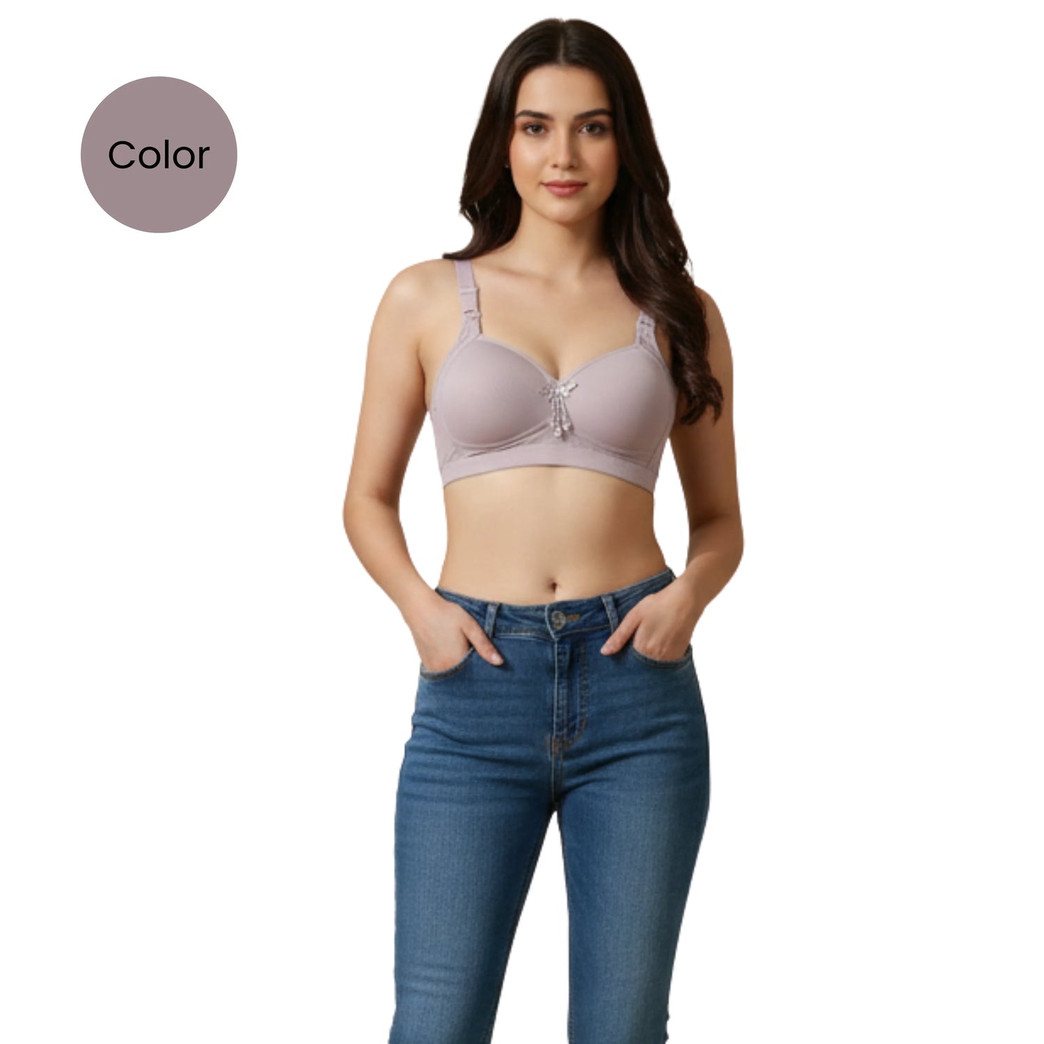 Padded Comfort Bra with Wire-Free Support | Smooth Foam Cups for Seamless Look