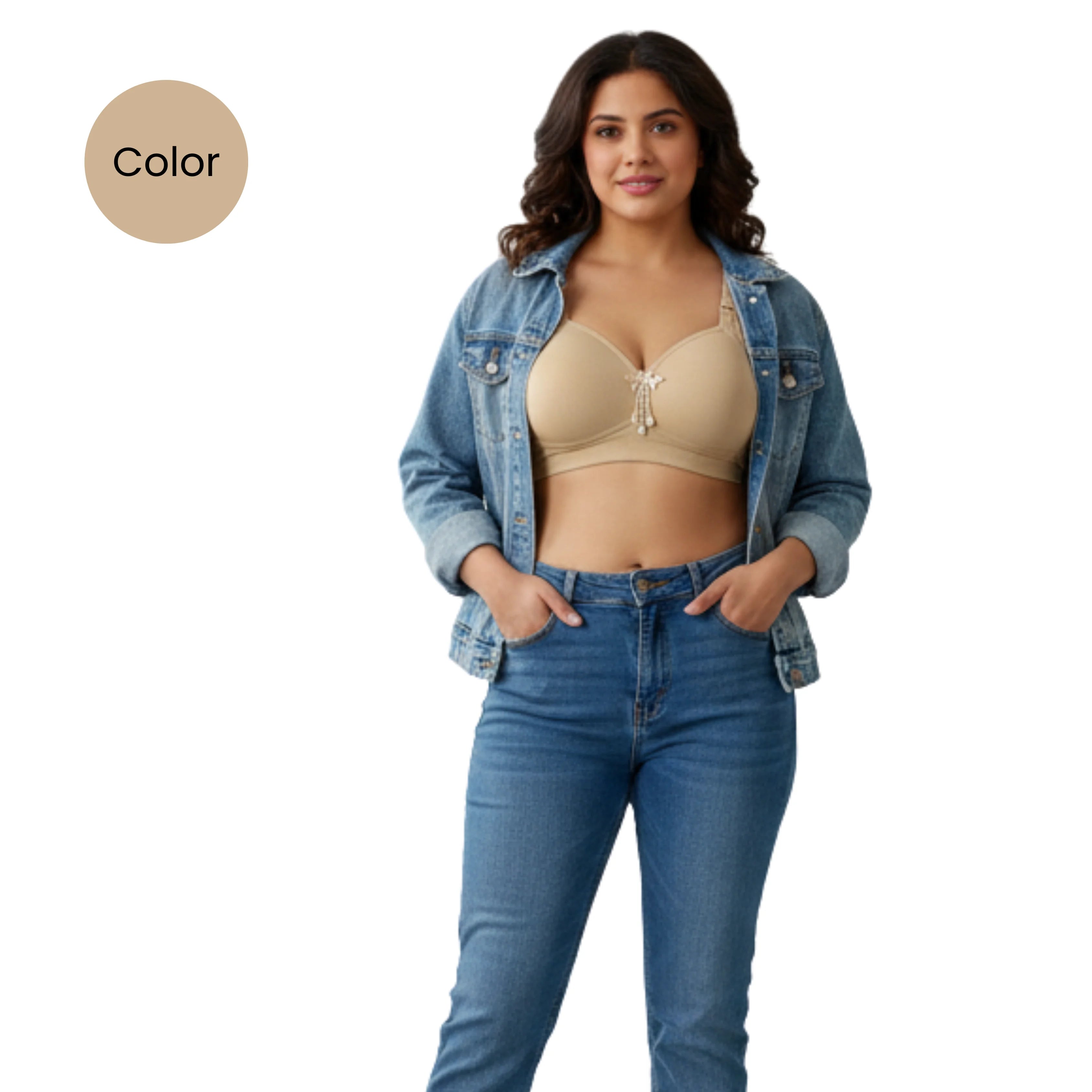 Padded Comfort Bra with Wire-Free Support | Smooth Foam Cups for Seamless Look