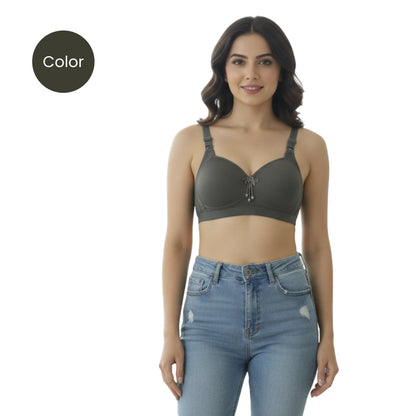 Padded Comfort Bra with Wire-Free Support | Smooth Foam Cups for Seamless Look