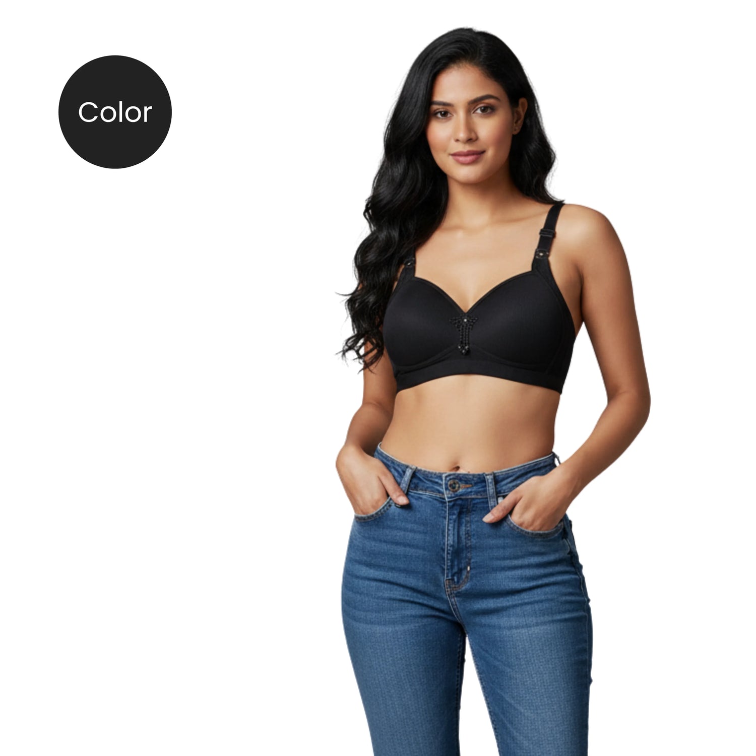 Padded Comfort Bra with Wire-Free Support | Smooth Foam Cups for Seamless Look