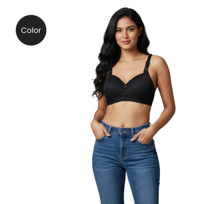 Padded Comfort Bra with Wire-Free Support | Smooth Foam Cups for Seamless Look