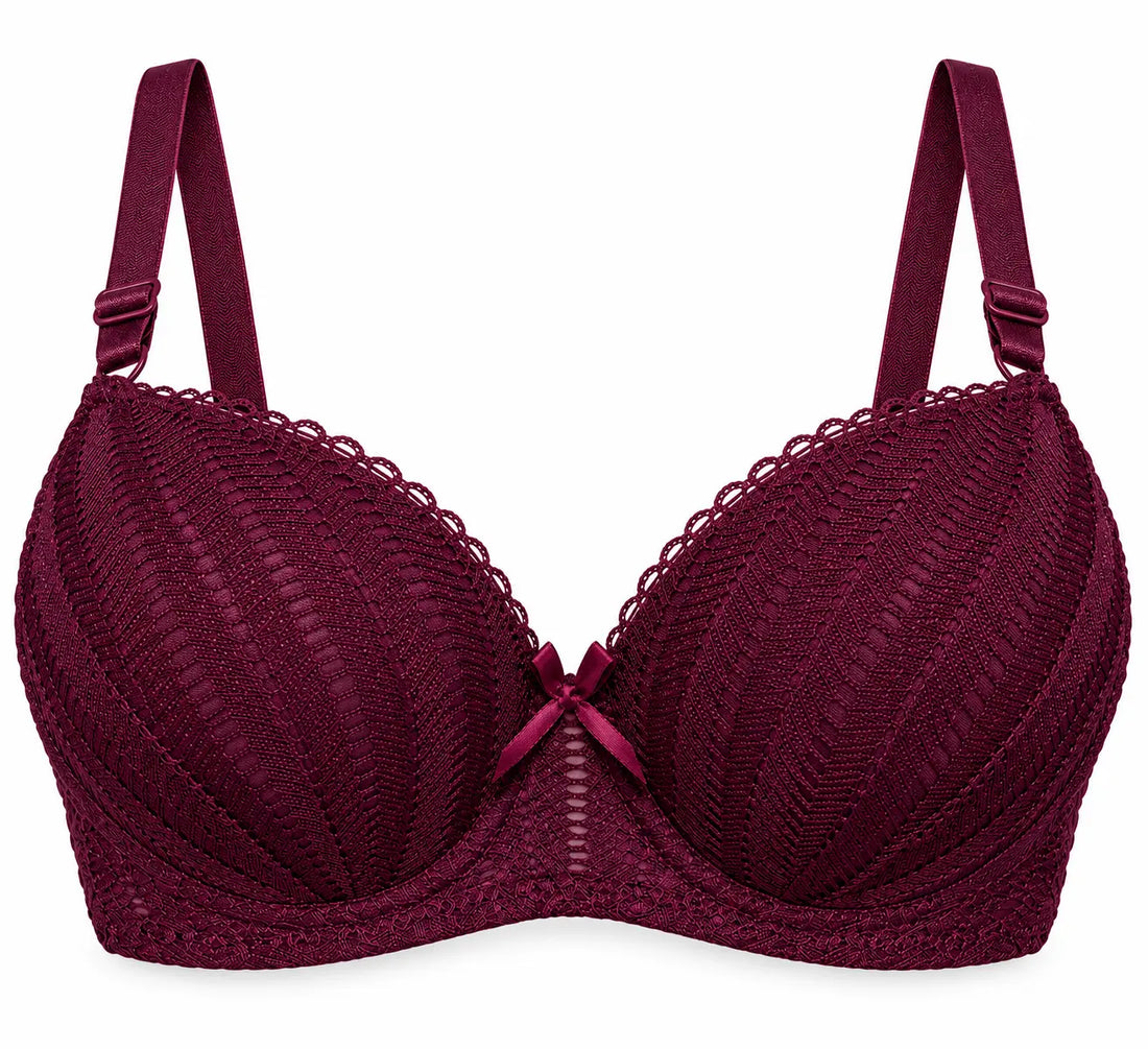 Women’s Padded Underwire Lace Bra – Full Coverage Support