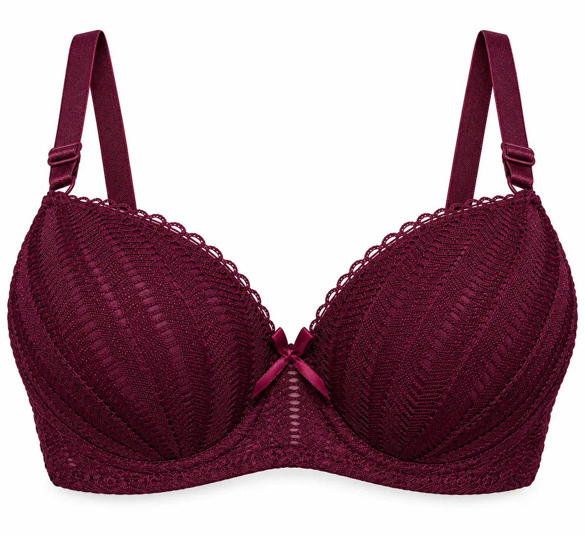 Women’s Padded Underwire Lace Bra – Full Coverage Support