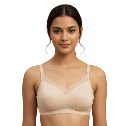 Soft Silk Removable Foam Bra with Double Foam Support