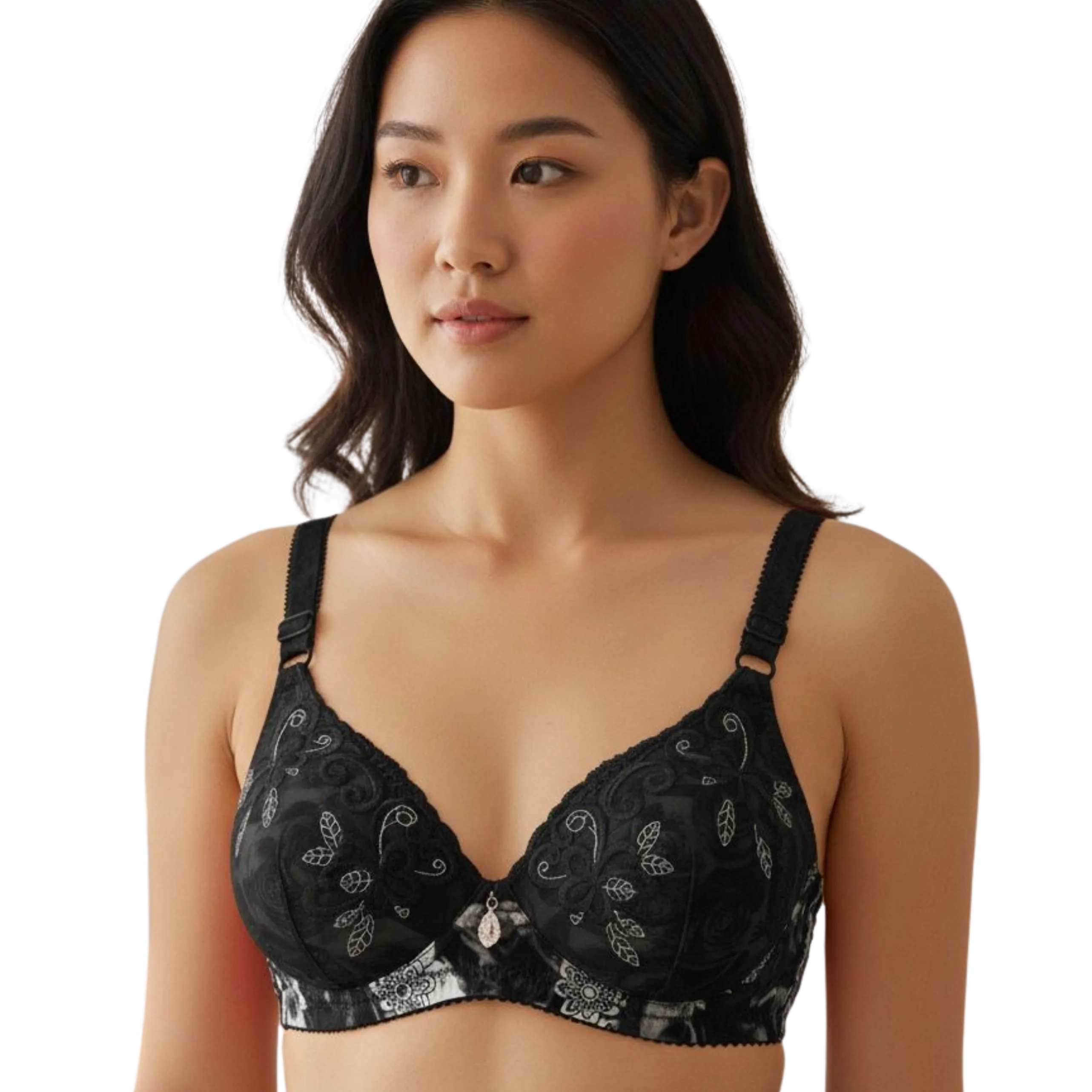 Floral Lace Double Foam Push-Up Bra: Maximum Lift &amp; Elegance