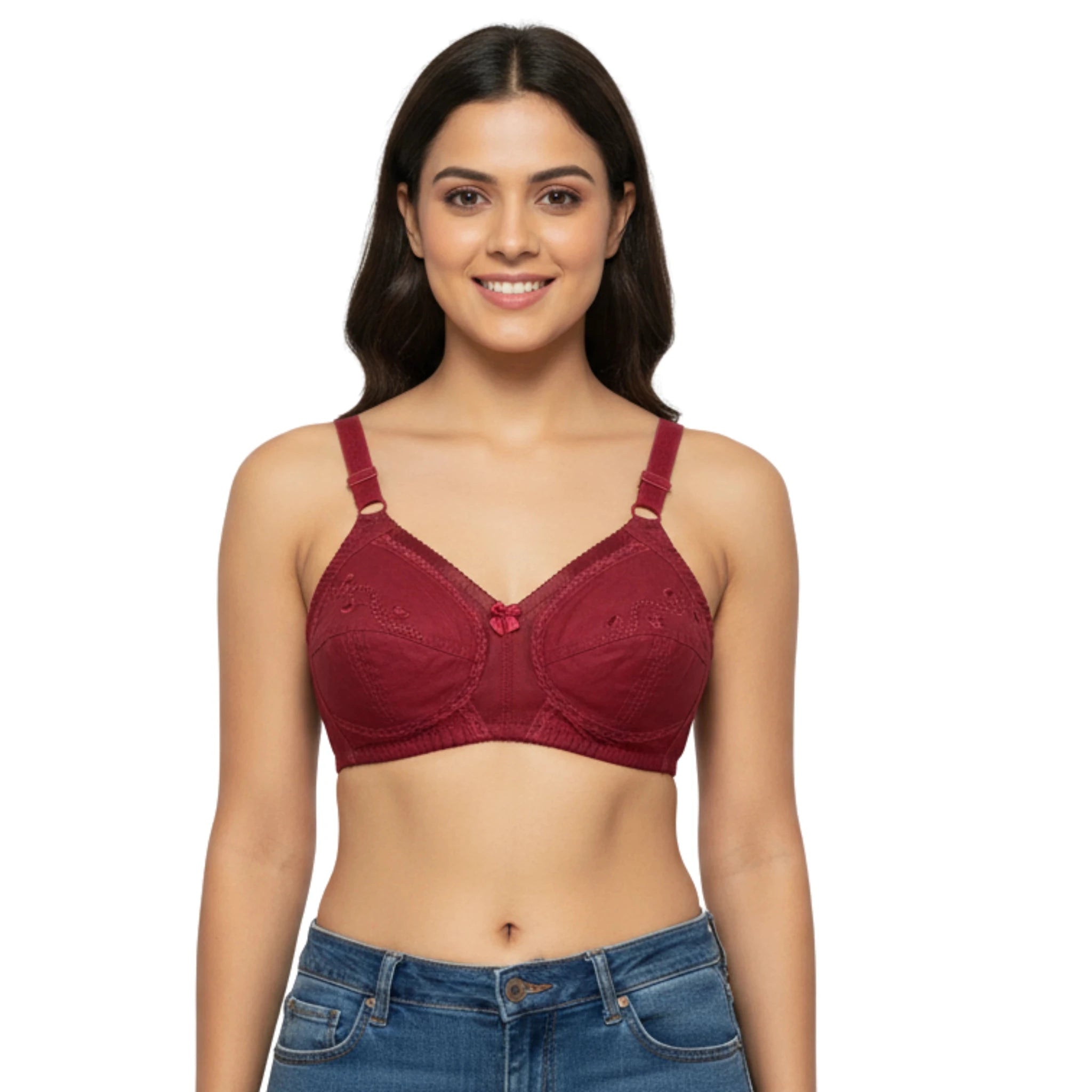 Pack of 4 Premium Cotton Ladies Bra | Sizes 32 to 40 – Soft &amp; Breathable